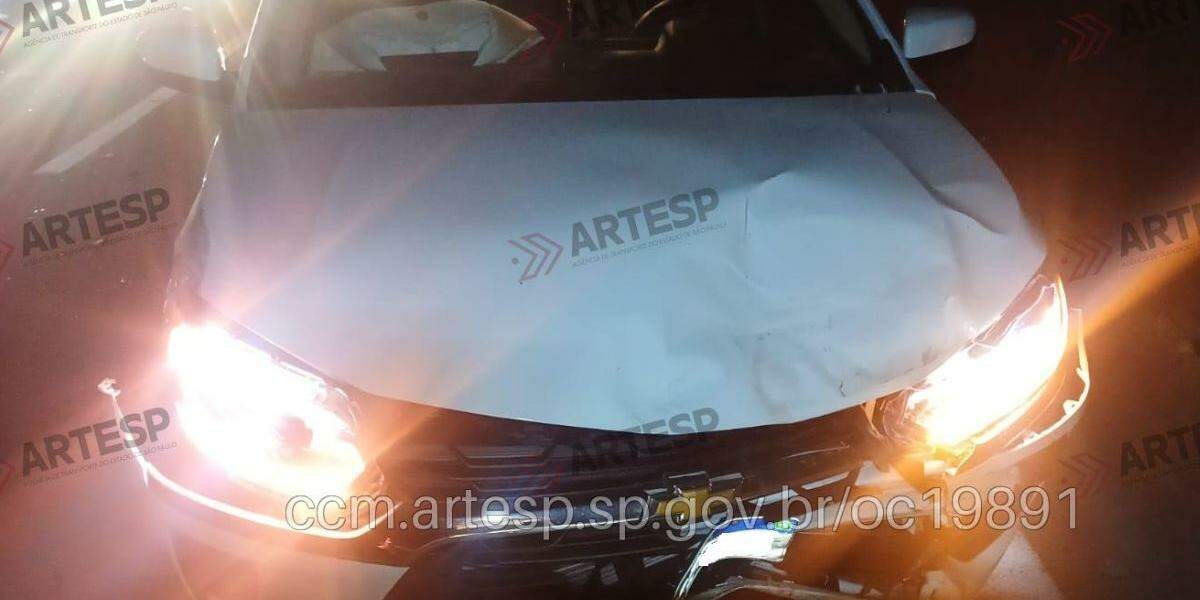 Carro modelo Chevrolet Corsa foi o primeiro a atingir a charrete