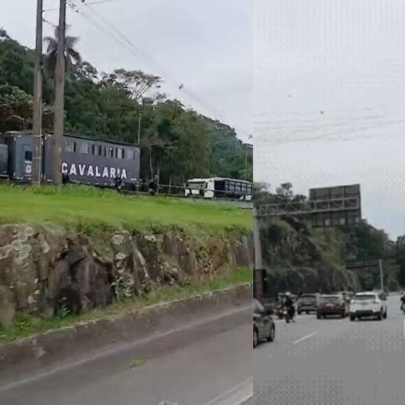 Ação criminosa na Rodovia dos Imigrantes fez motoristas voltarem na contramão