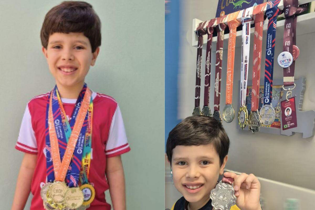 Aos 8 anos, Bento é apaixonado por matemática, programação, tecnologia e astronomia