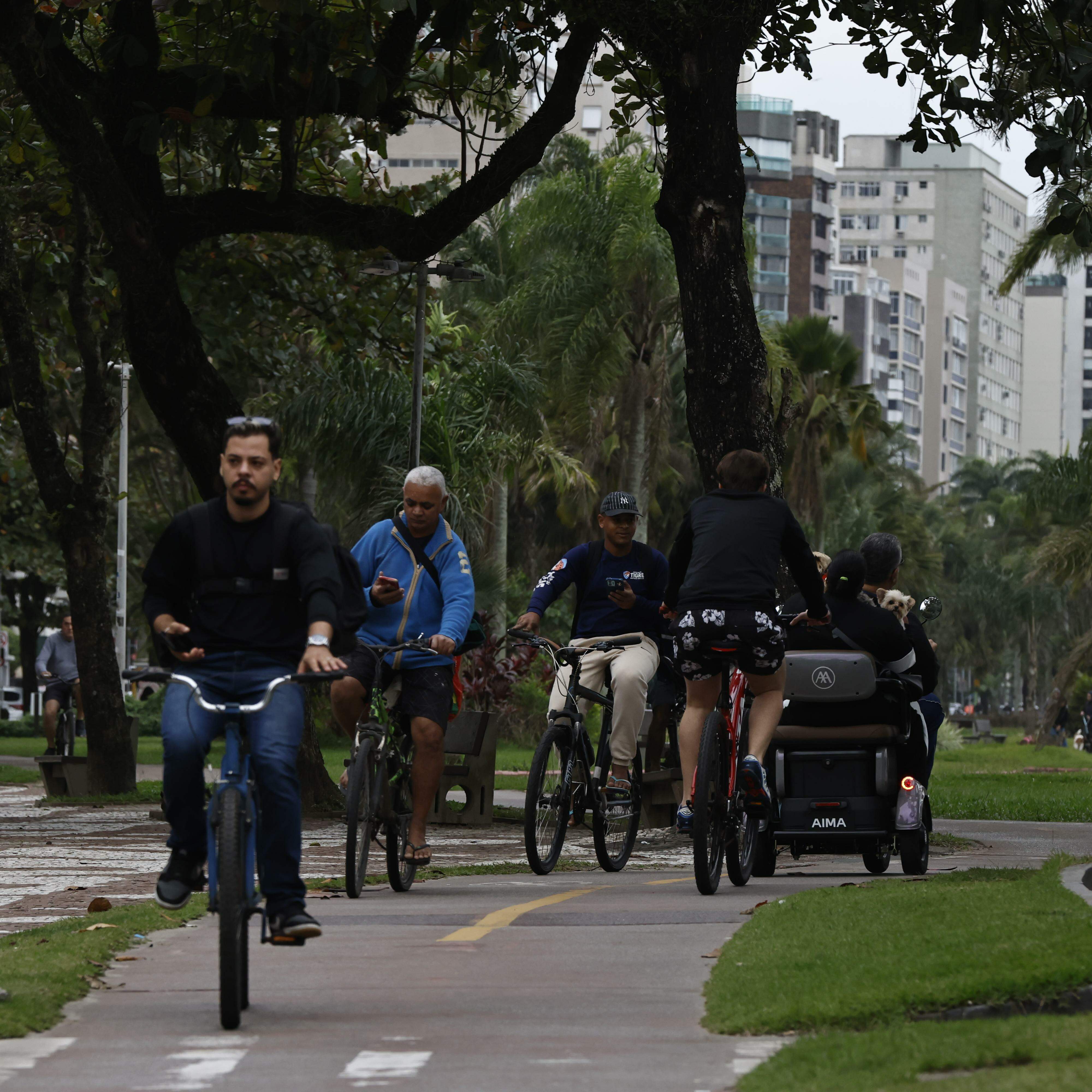 A movimentação horizontal, pela praia e nas paralelas, é mais bem servida do que o trajeto praia-centro em Santos