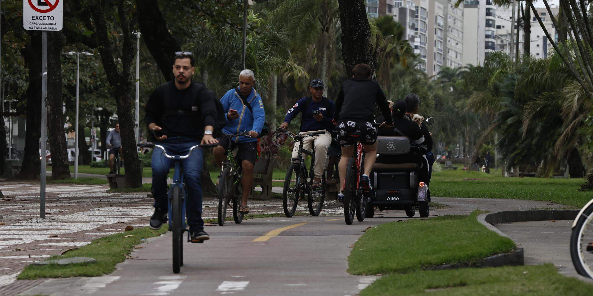 A movimentação horizontal, pela praia e nas paralelas, é mais bem servida do que o trajeto praia-centro em Santos