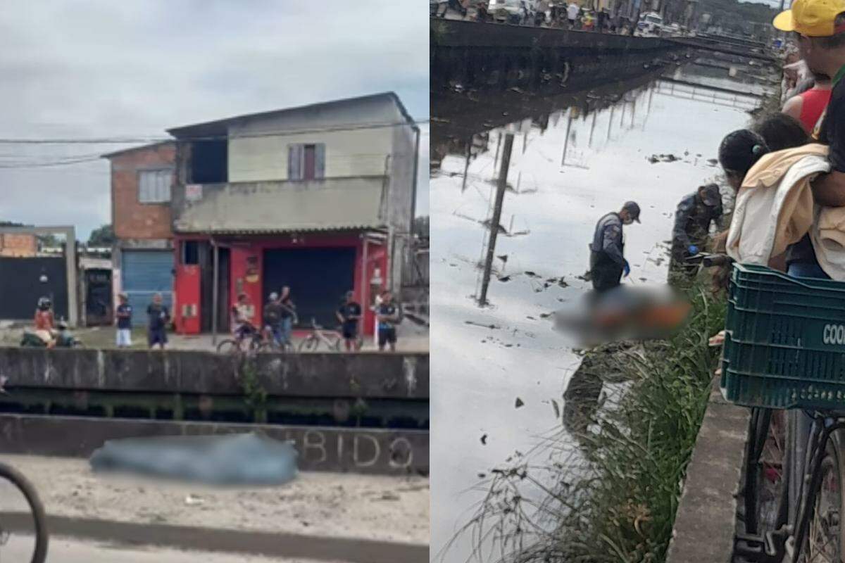 Corpo foi encontrado em canal