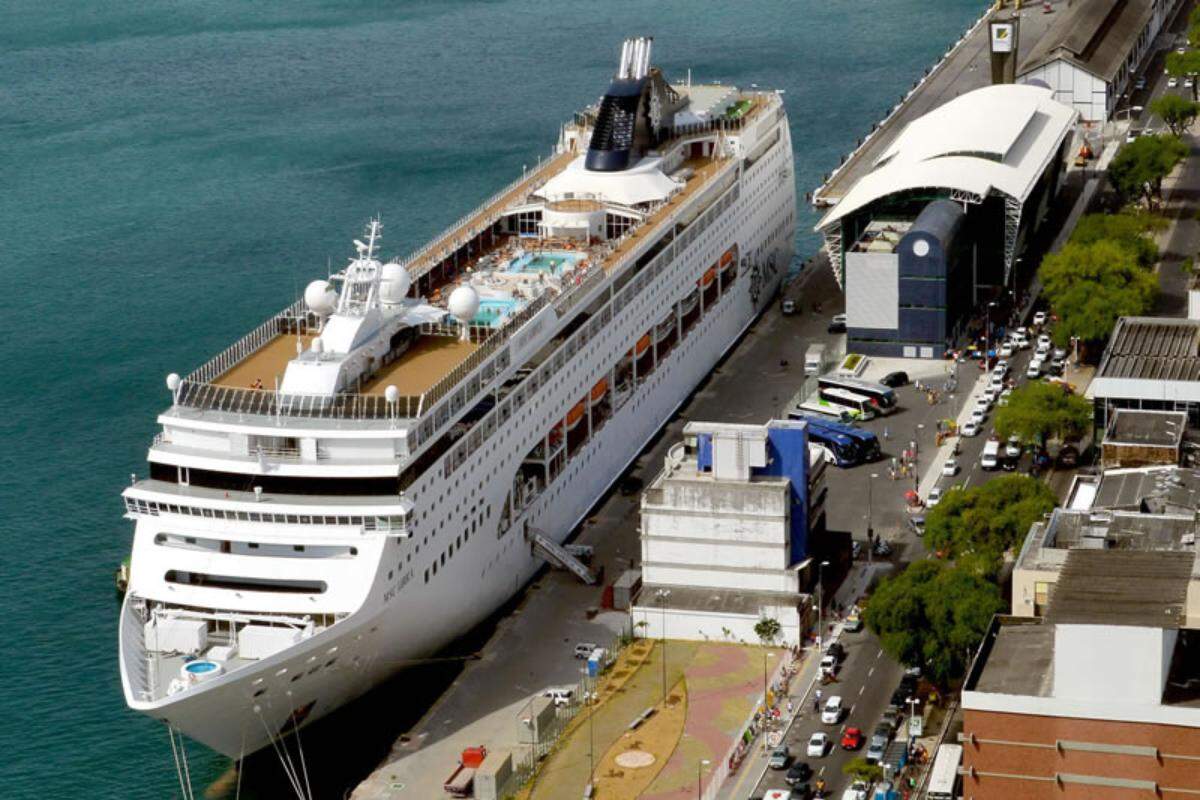 Porto de Salvador, na Bahia