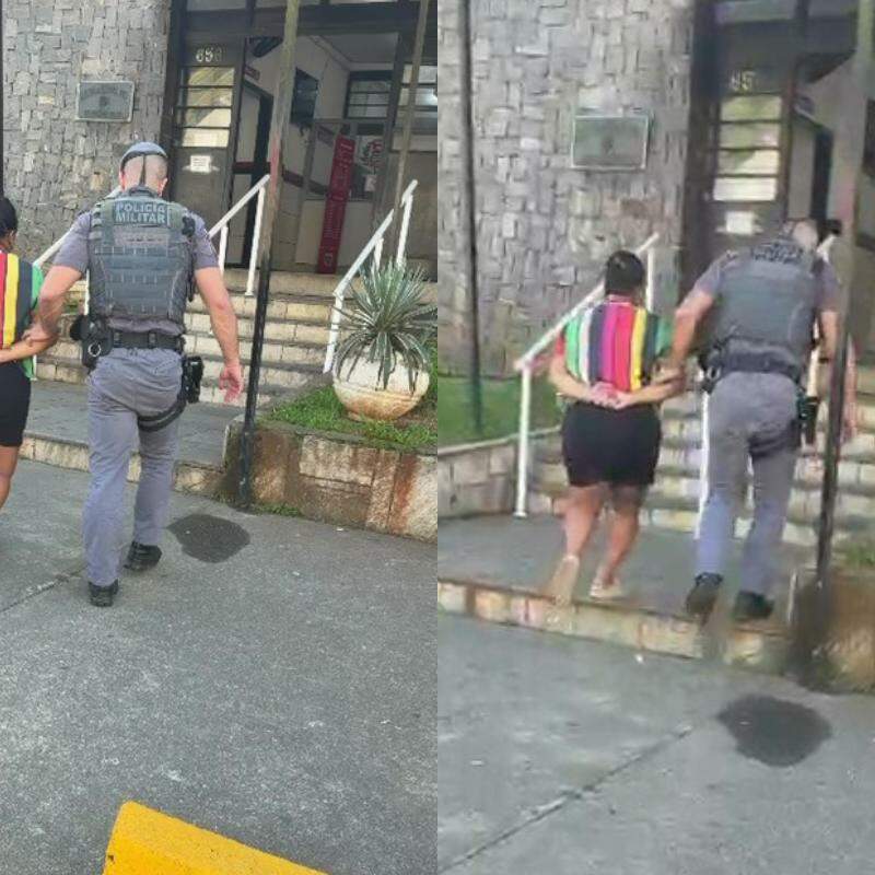 Mulher foi conduzida até a Delegacia Sede de Guarujá