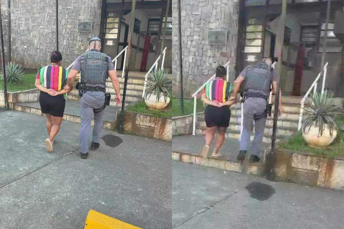 Mulher foi conduzida até a Delegacia Sede de Guarujá