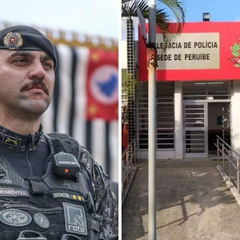 Tenente Pimentel (à esquerda) sofreu um atentando em São Paulo, quando estava à paisana. Um dos suspeito, conhecido como "Galego", foi morto em confronto com a Rota em Peruíbe