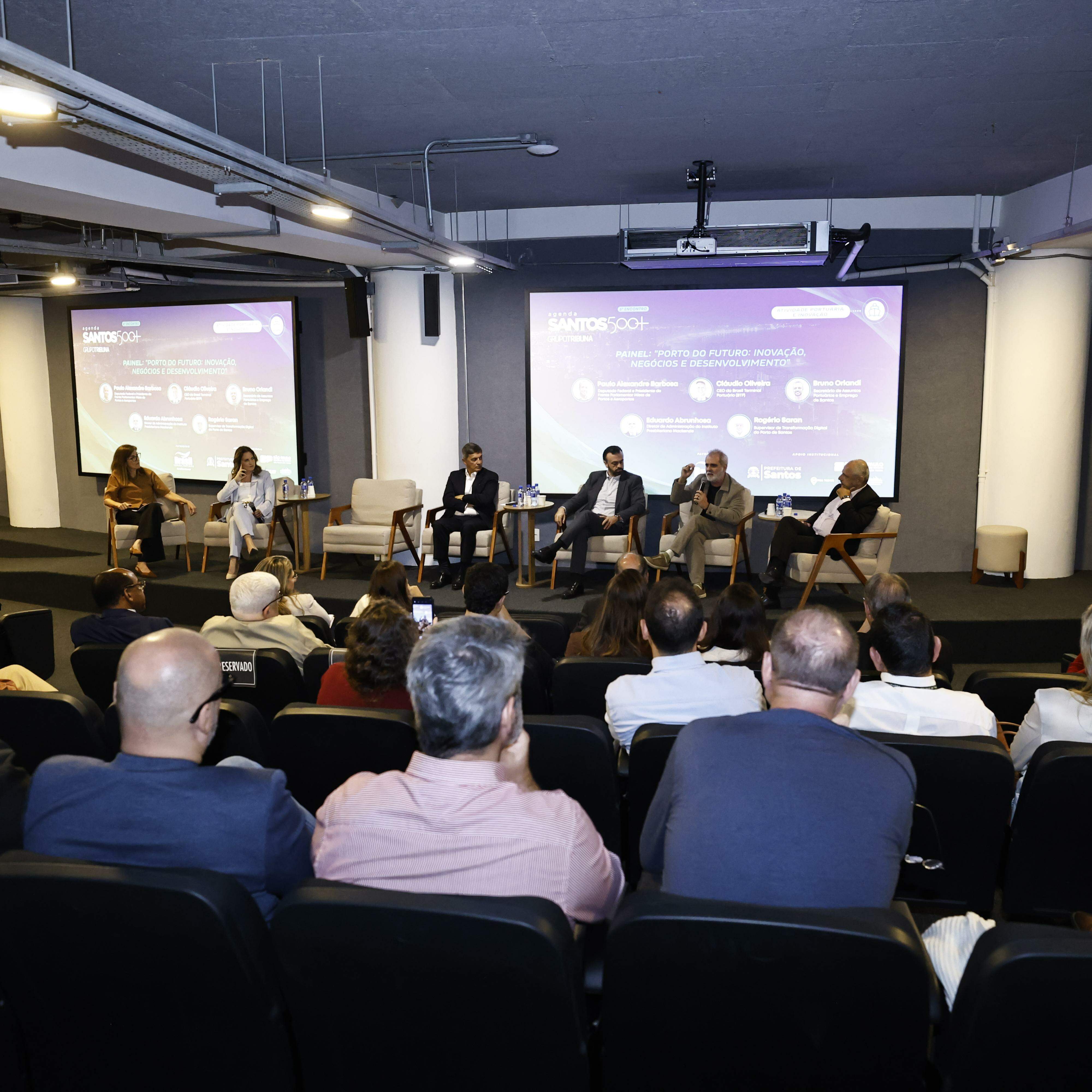 Questões foram apresentadas e discutidas ontem, no Parque Tecnológico, por participantes do último encontro do projeto Santos 500+. Complexo está no limite da capacidade, citam debatedores