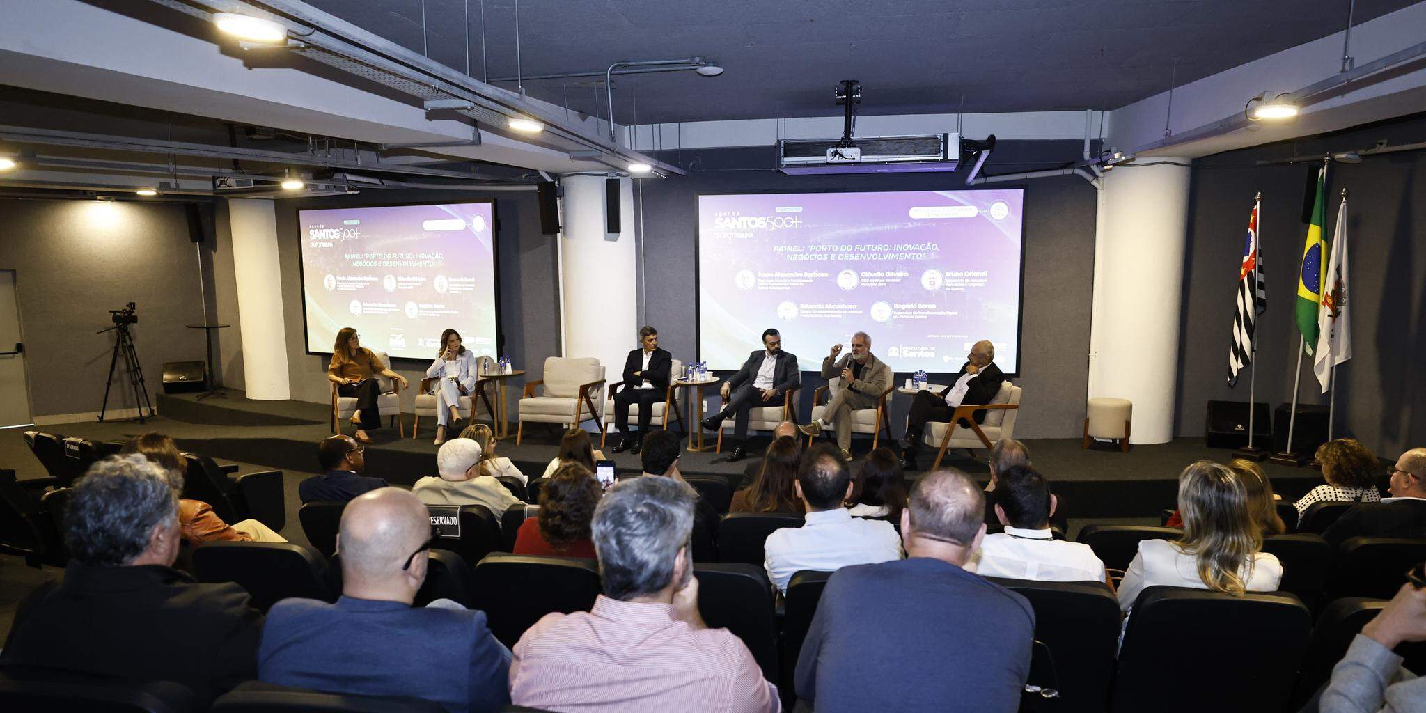 Questões foram apresentadas e discutidas ontem, no Parque Tecnológico, por participantes do último encontro do projeto Santos 500+. Complexo está no limite da capacidade, citam debatedores