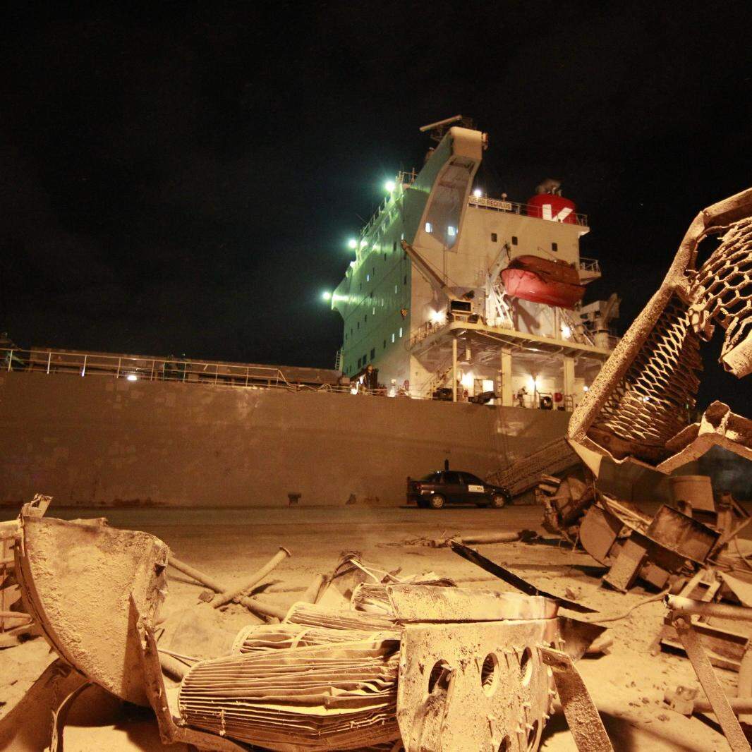 Especialistas analisarão incidente com navio Yusho Regulus, que ficou à deriva no Porto em 2012