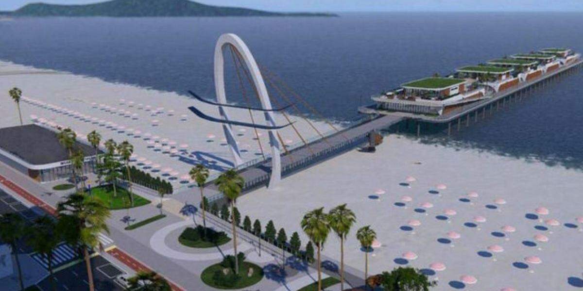 O novo píer será um dos cartões-postais de Praia Grande e terá avião do filme de 007 e espaço temático de O Pequeno Príncipe