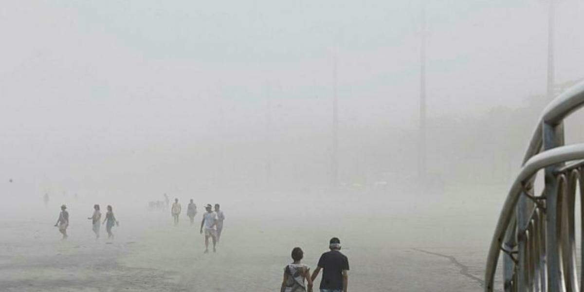 Nevoeiro causou baixa visibilidade na Baixada Santista no início de julho; ele pode voltar na sexta (10), segundo o Climatempo