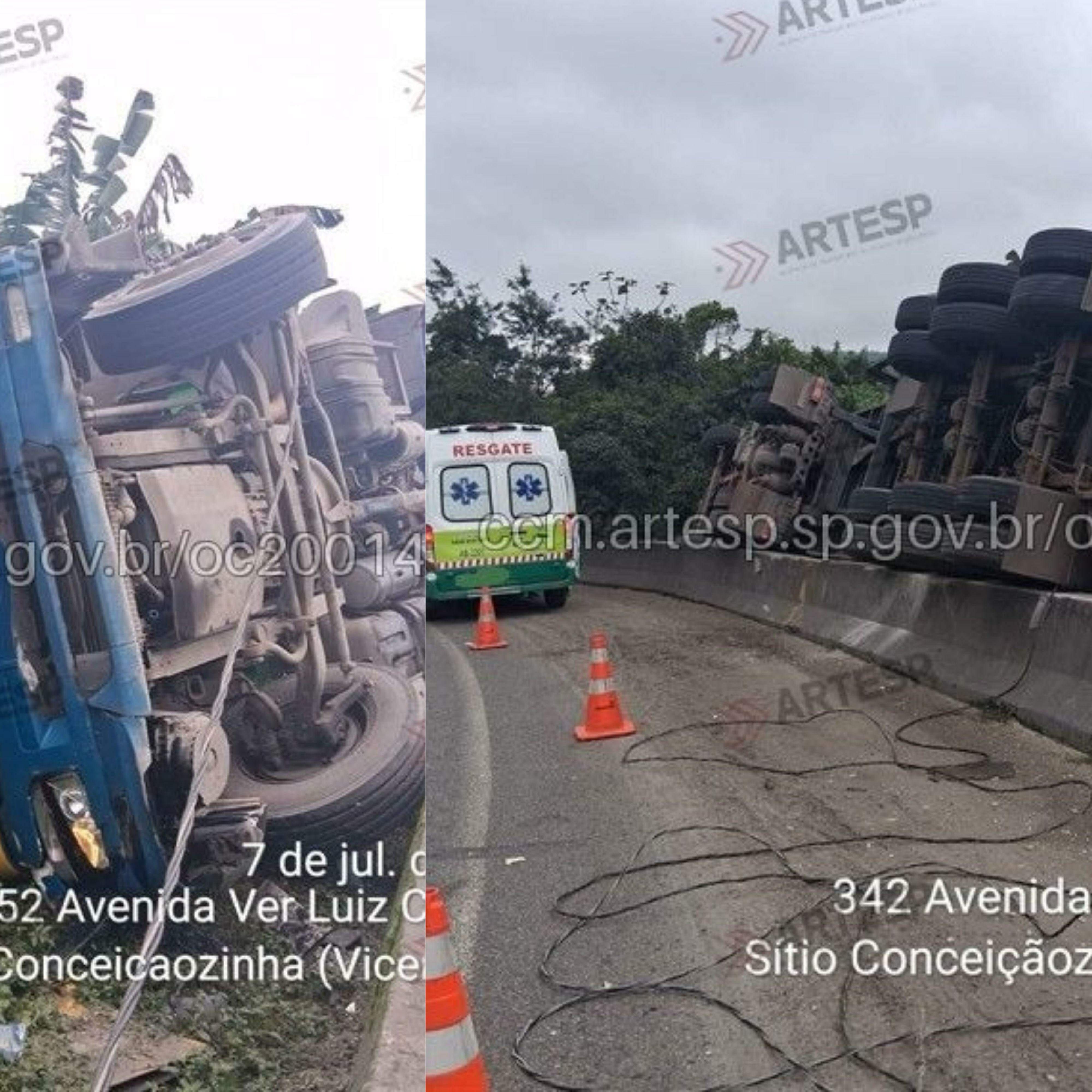 O cavalo mecânico e a carreta foram colocados em sua posição normal somente às 16h34