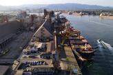 The navigation channel is 24.6 kilometers long, 220 meters wide, and 15 meters deep