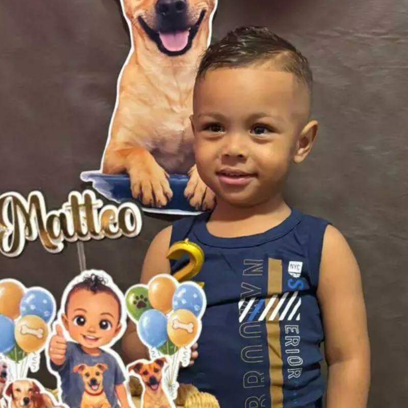 Matteo, de 2 anos, passou mal por vários dias até falecer em Cubatão