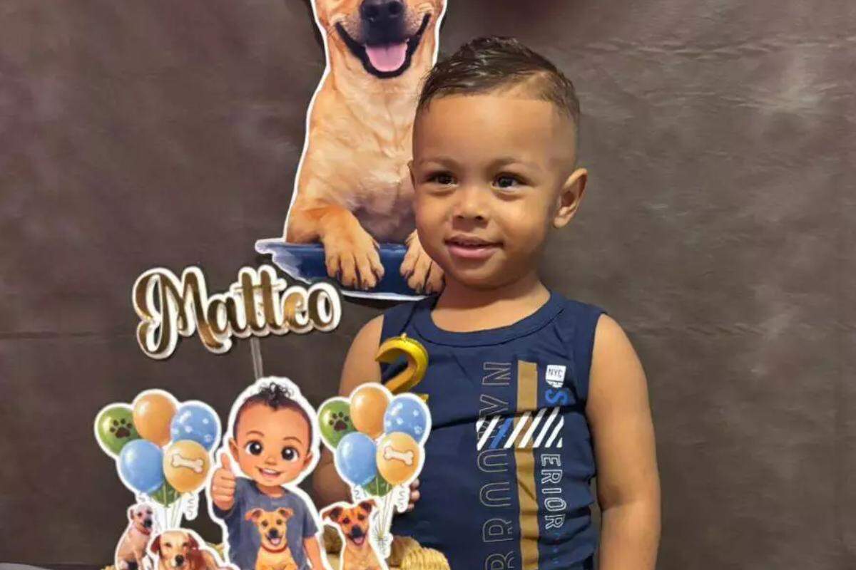 Matteo, de 2 anos, passou mal por vários dias até falecer em Cubatão