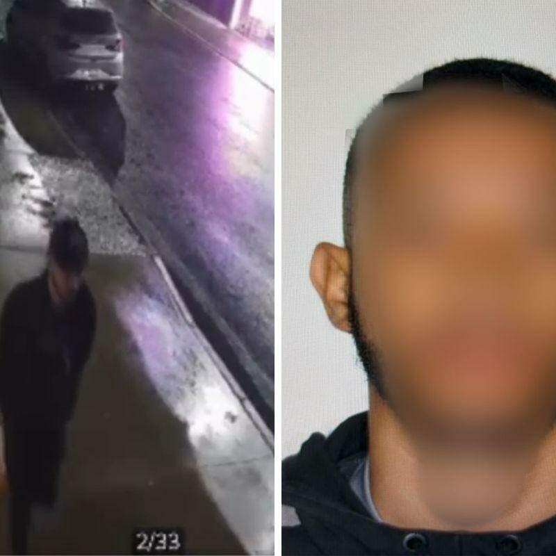 Homem foi flagrado indo em direção aos veículos com um líquido inflamável em uma das mãos