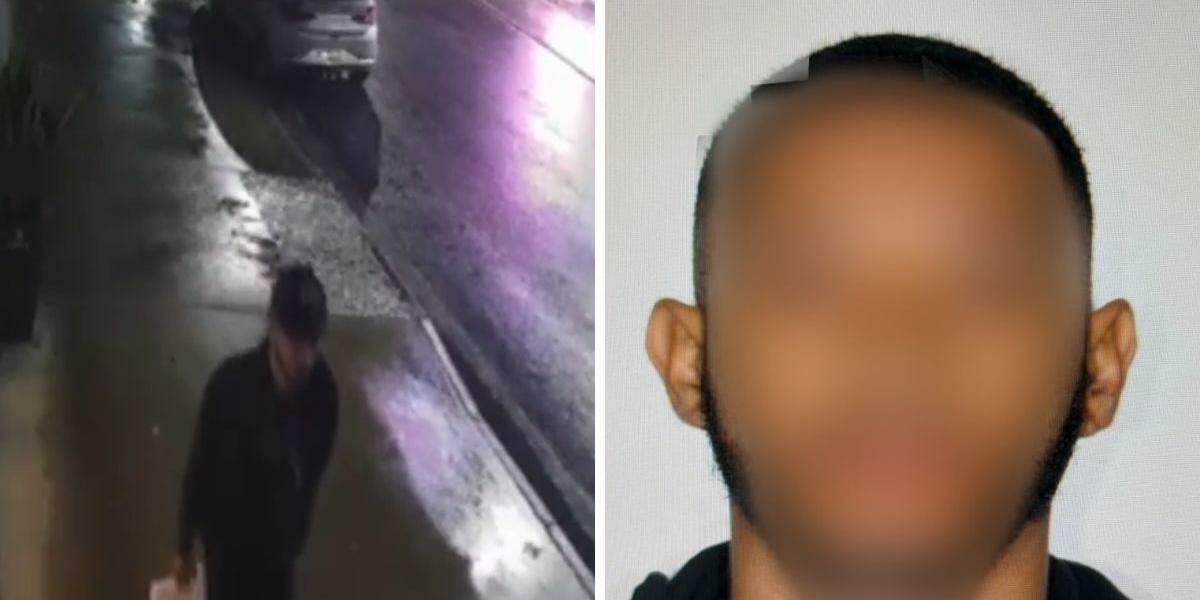 Homem foi flagrado indo em direção aos veículos com um líquido inflamável em uma das mãos