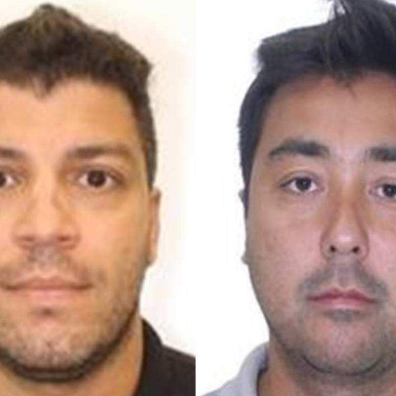Diego Lameiro (à esquerda) é suspeito de ser operador financeiro e responsável por dar suporte à lavagem de dinheiro do grupo liderado por Victor Shimada (à direita)