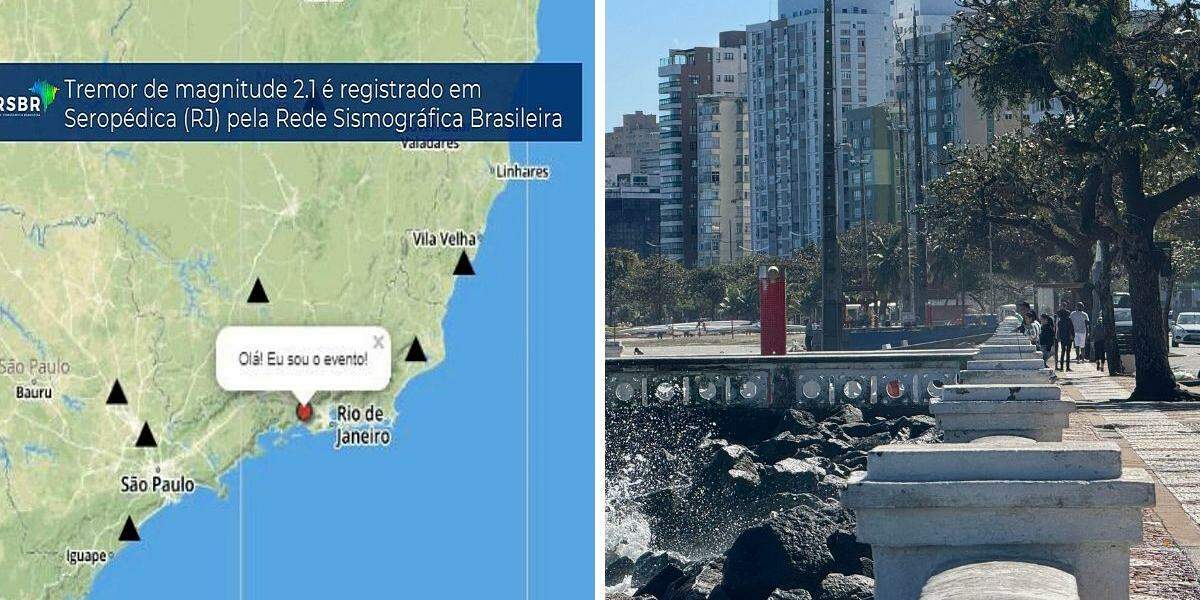 Apesar da proximidade geográfica entre os estados, os tremores registrados no litoral do Rio de Janeiro não oferecem risco à Baixada Santista