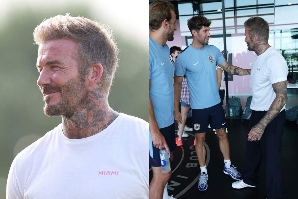 Fora dos gramados, David Beckham está atuando como empresário e é coproprietário do Inter Miami, da MLS, time de Lionel Messi