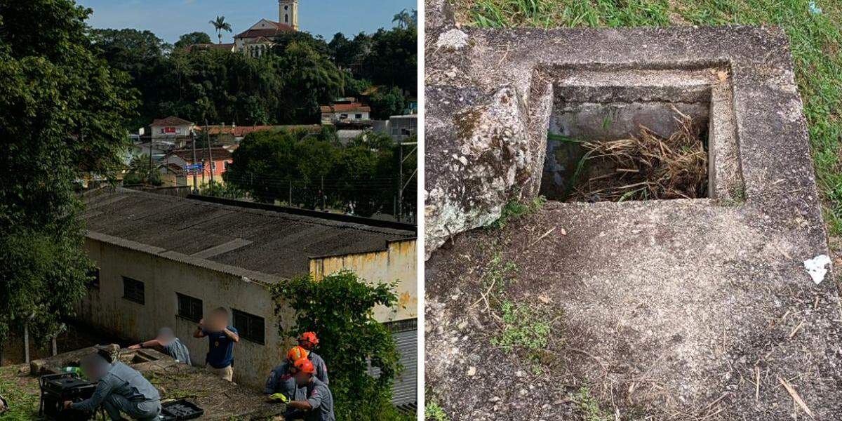 Mulher foi achada dentro de uma pequena construção de concreto de uma cisterna de Registro