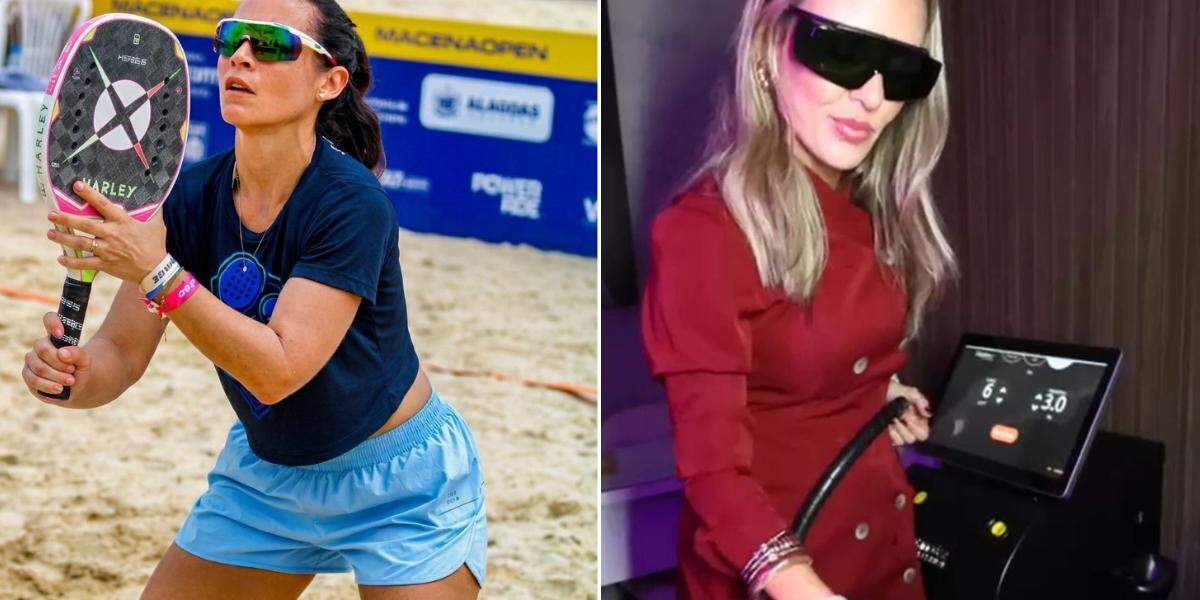 Professora de beach tennis, Ana Paula tem nas mulheres a maioria do grupo de alunos; Torneio vai sortear tratamentos estéticos da Santo Laser Beauty & SPA, como depilação