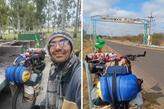 Ao longo de mais de 100 dias de aventura, Georgios percorre estradas argentinas com a bicicleta "Azulzinha", que agora apresenta problemas mecânicos e precisa de manutenção para seguir viagem até Ushuaia.