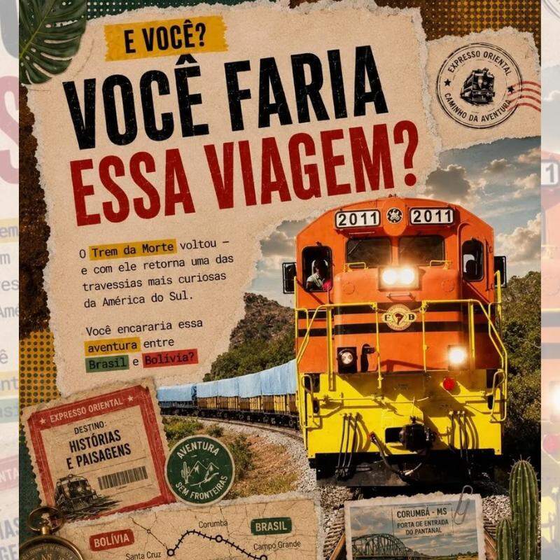 Trem da Morte parte de Puerto Quijarro