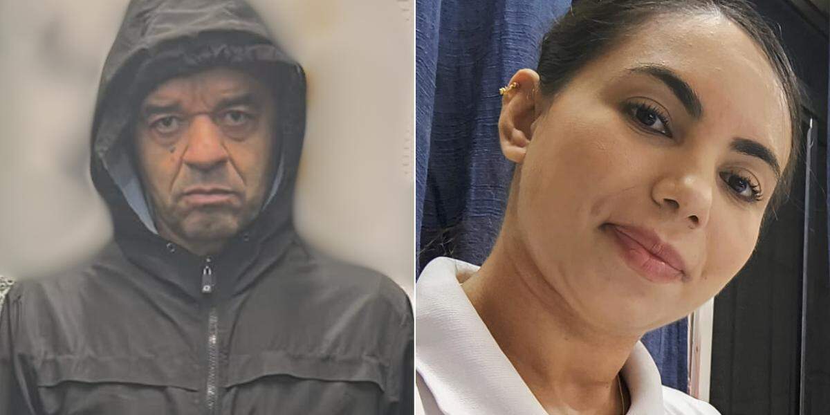 Severino (a esq.) foi preso em flagrante por matar a facadas a ex-companheira, Paula (dir.)