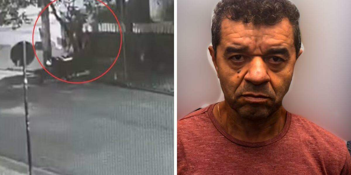 Severino foi flagrado esfaqueando a ex-companheira na Rua Jorge Tibiriça e depois fugindo do local