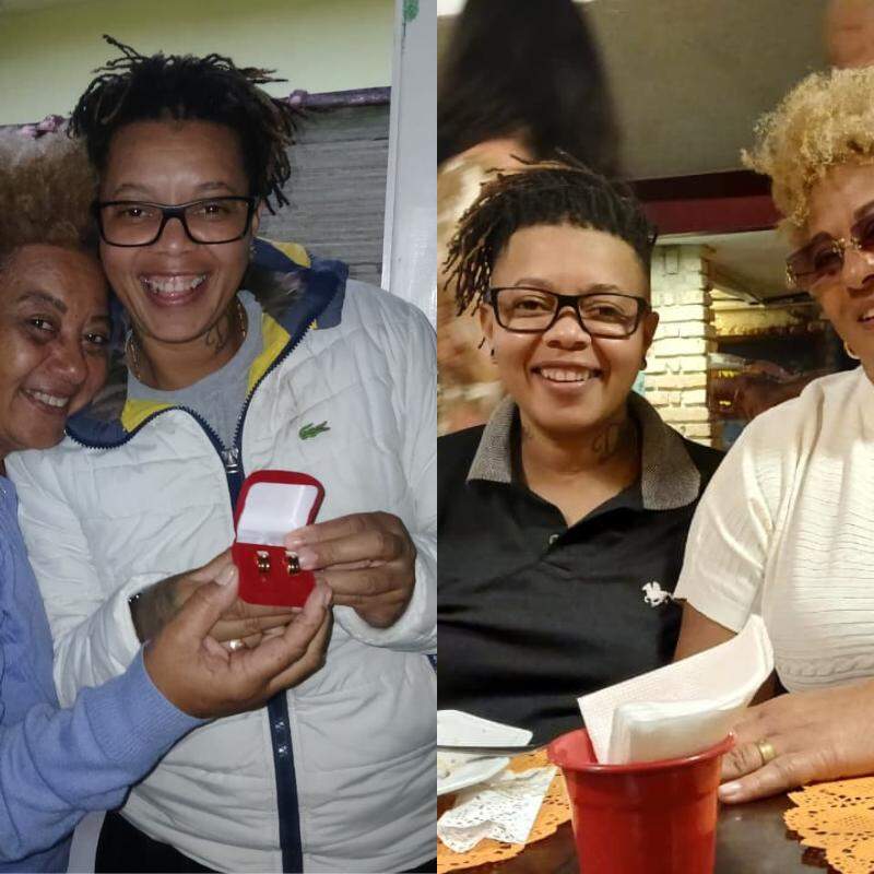 Ieda (à esquerda na primeira foto) e Fabiana (à direita) estavam desaparecidas
