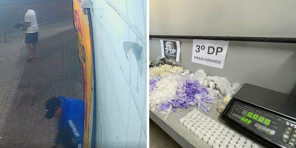 Polícia identificou os ladrões que furtaram balanças de precisão de três comércios de Praia Grande