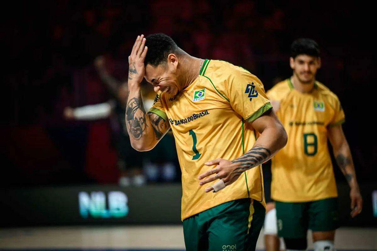 Brasil perde para a Polônia e fica perto da eliminação na Liga das Nações Masculina de Vôlei