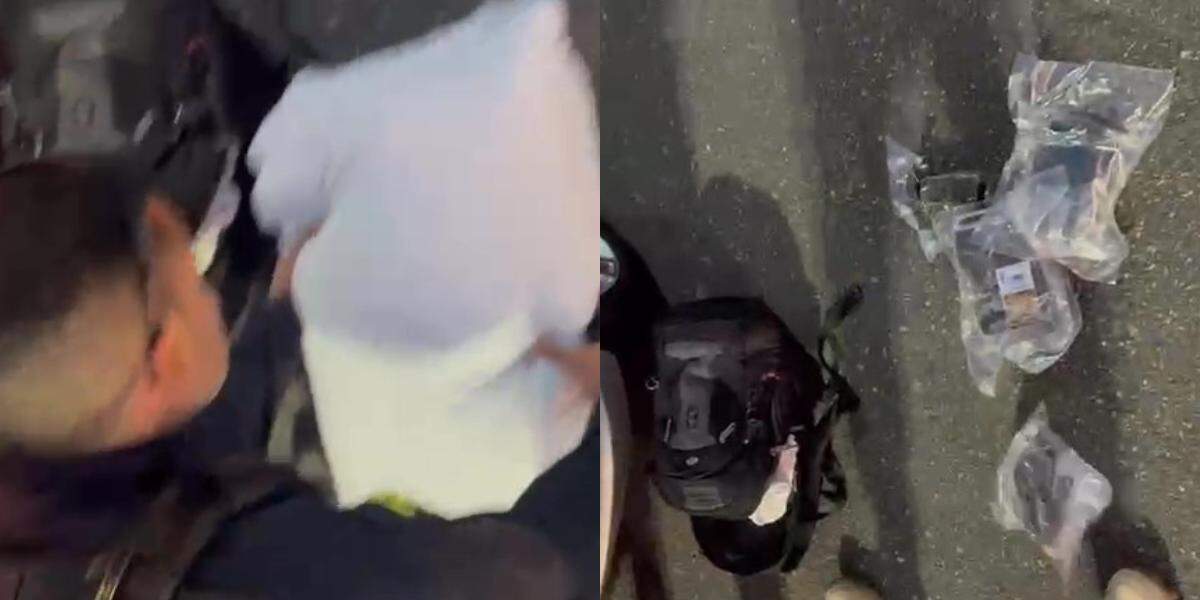 Drogas estavam escondidas dentro de travesseiro