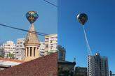 Balão caiu na manhã deste sábado
