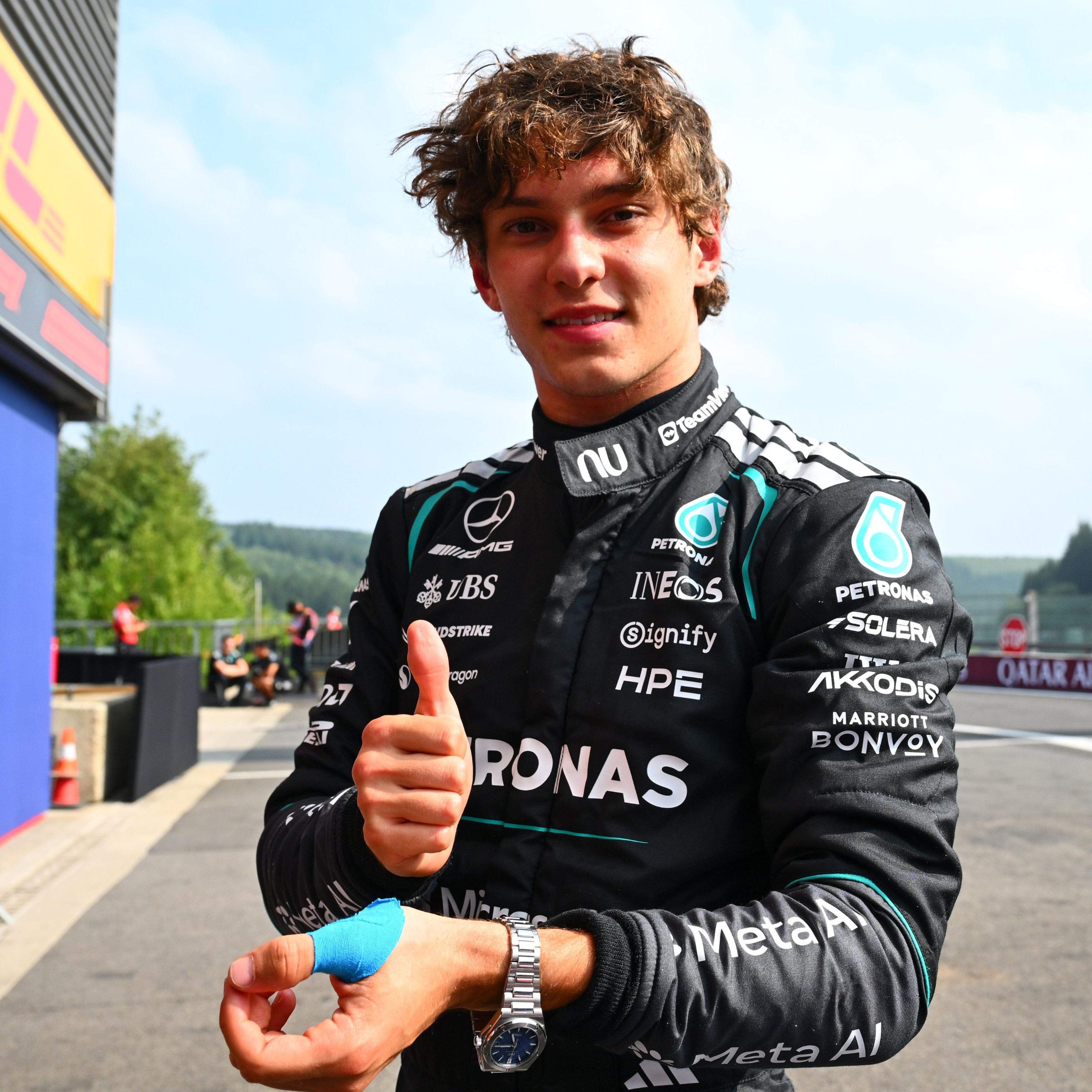 F1: veja o grid de largada do GP da Bélgica com Antonelli na pole e Bortoleto em oitavo