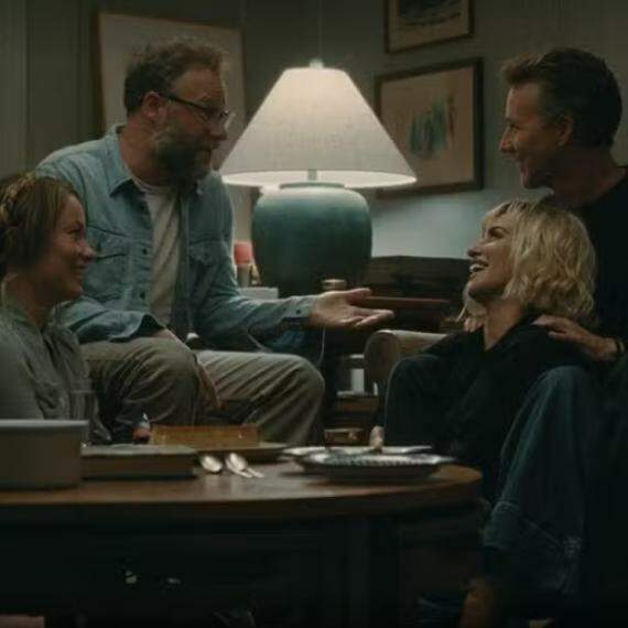 Seth Rogen, Olivia Wilde, Penélope Cruz e Edward Norton em cena