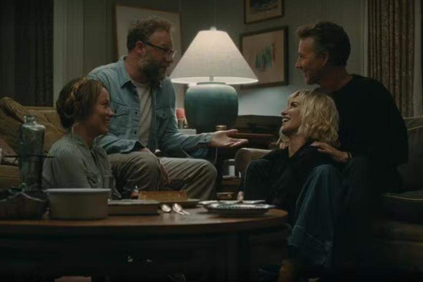 Seth Rogen, Olivia Wilde, Penélope Cruz e Edward Norton em cena