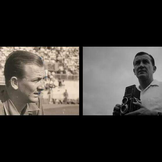 Raphael Herrera, fotógrafo no Estádio Javari em 1959