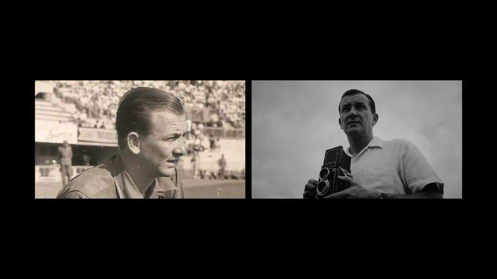 Raphael Herrera, fotógrafo no Estádio Javari em 1959