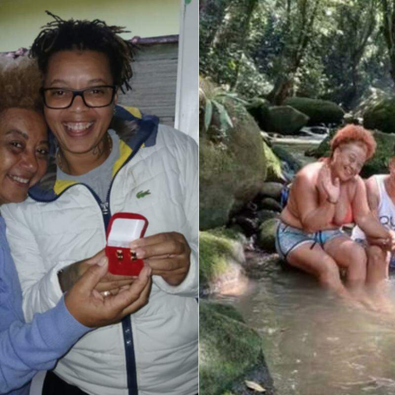 Ieda (à esquerda na primeira foto) e Fabiana (à direita na primeira foto) estavam desaparecidas e foram encontradas mortas