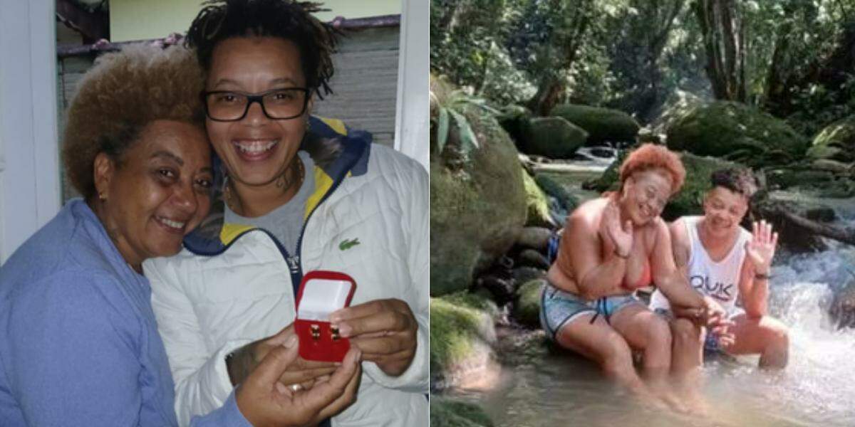 Ieda (à esquerda na primeira foto) e Fabiana (à direita na primeira foto) estavam desaparecidas e foram encontradas mortas
