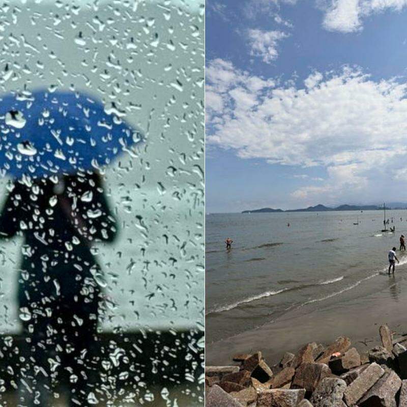 Chuva é prevista na Baixada Santista a partir de quinta (23); antes disso, temperaturas em torno de 30°C