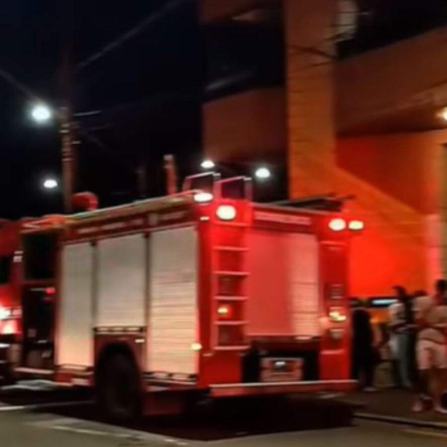 Local foi evacuado pela equipe do Corpo de Bombeiros