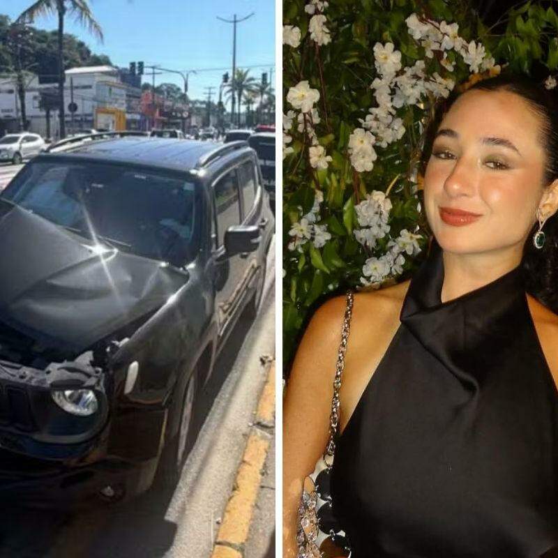 Murilo dirigia o Jeep Renegade que atingiu um poste na Avenida Leomil e causou a morte de Daniella em Guarujá