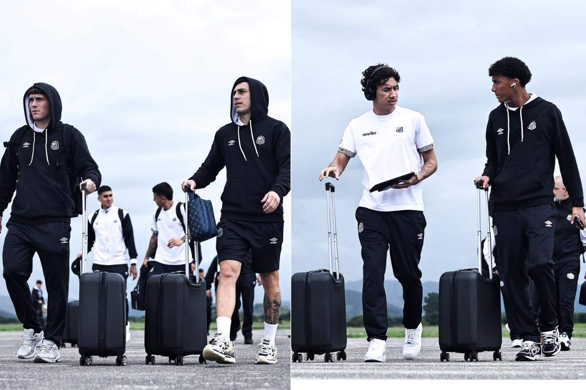 Jogadores do Santos chegam à Venezuela sem saber quando vão receber o que a diretoria está devendo