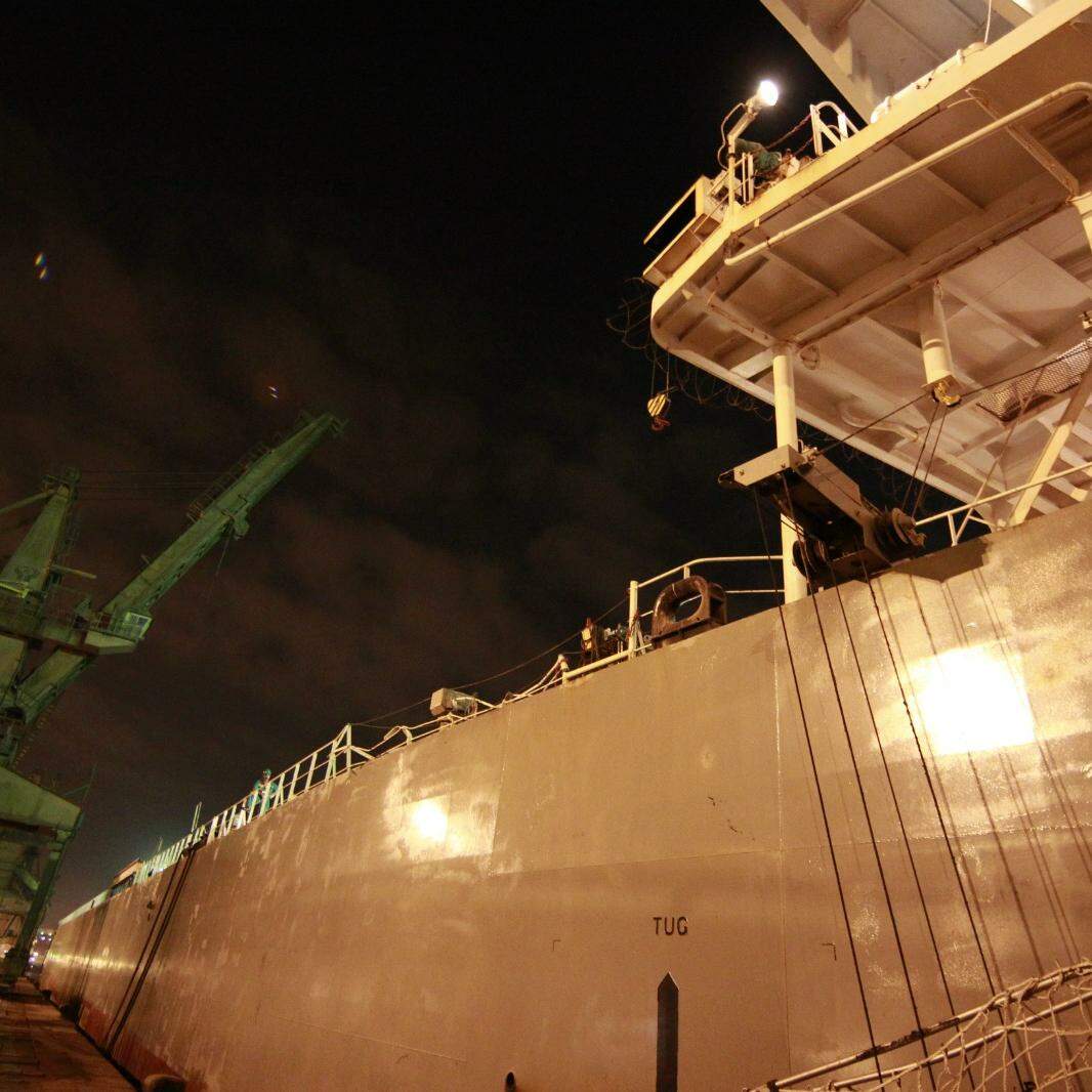 Panamanian vessel Yusho Regulus drifted in the Santos navigation channel on September 15, 2012