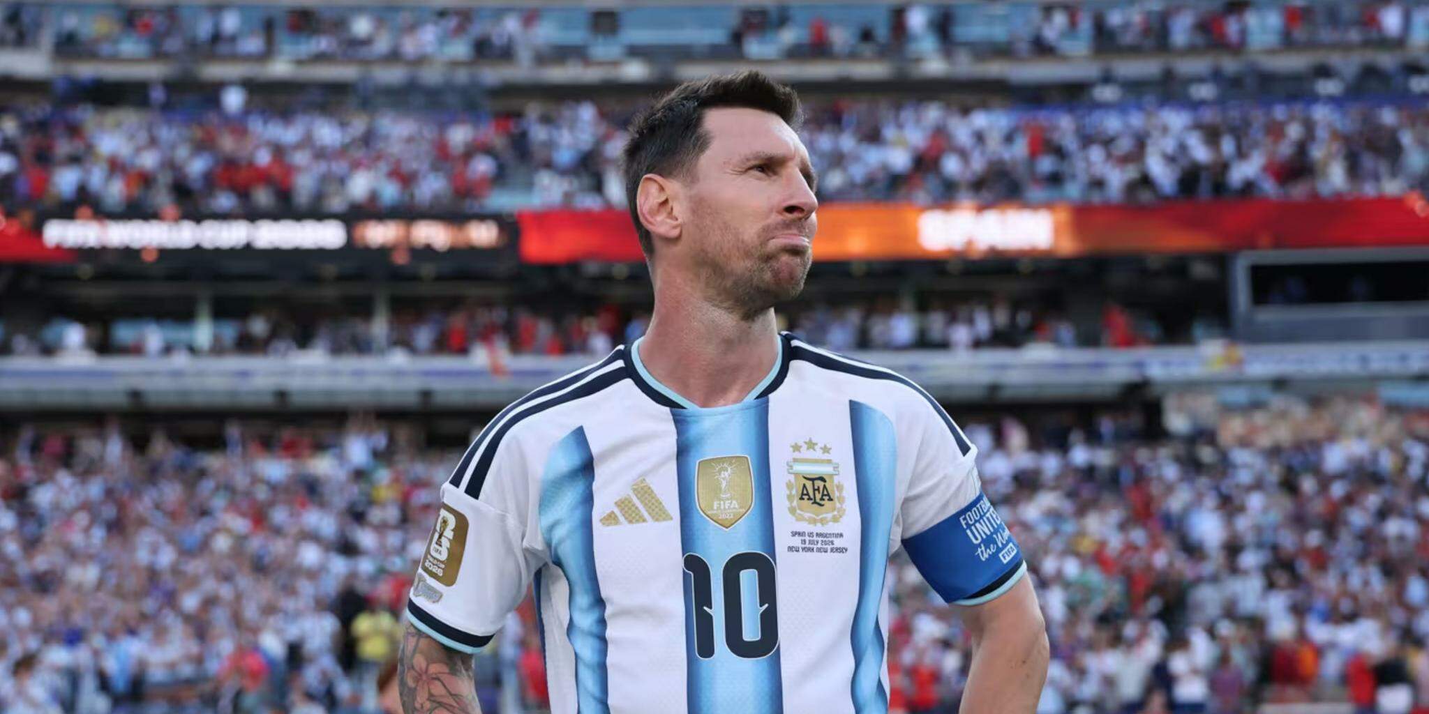 Messi desembarca na Argentina com a família para descansar após 'amargar' o vice da Copa
