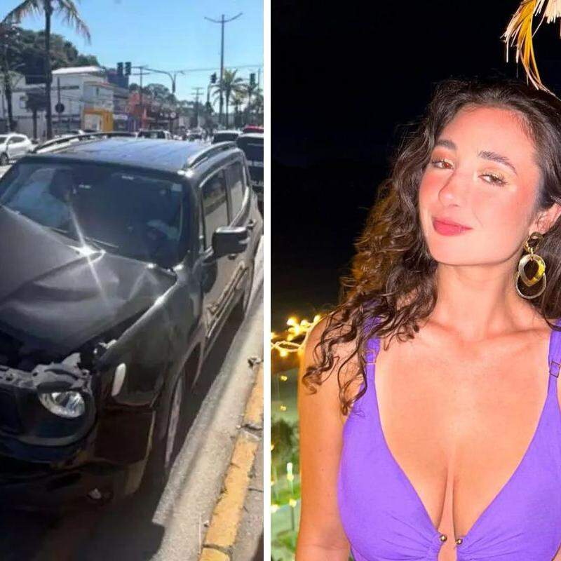 Nutricionista Daniella Ferraz Rooth, de 26 anos, morreu após o carro que ela ocupava colidir contra um poste na Avenida Leomil, em Guarujá
