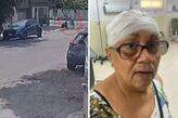 Maria de Lourdes sofreu um corte na cabeça após escorregar em uma obra inacabada em Santos
